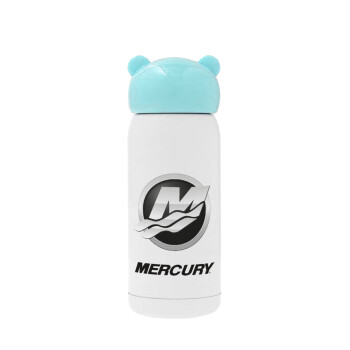 Mercury, Γαλάζιο ανοξείδωτο παγούρι θερμό (Stainless steel), 320ml