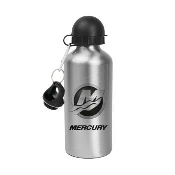 Mercury, Metallic water jug, Silver, aluminum 500ml