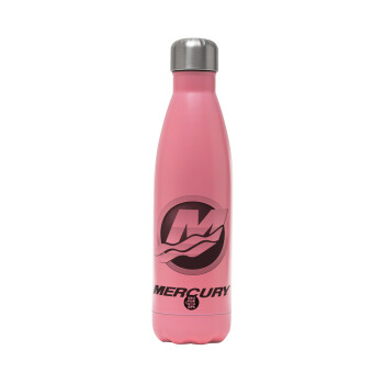 Mercury, Metal mug thermos Pink Mat (Stainless steel), double wall, 500ml