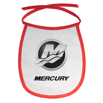 Mercury, Σαλιάρα μωρού αλέκιαστη με κορδόνι Κόκκινη