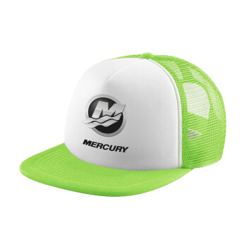 Mercury, Καπέλο Soft Trucker με Δίχτυ Πράσινο/Λευκό