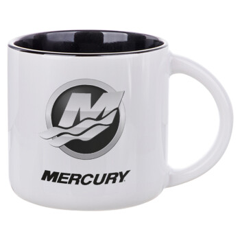 Mercury, Κούπα κεραμική 400ml Λευκή/Μαύρη