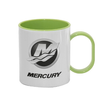 Mercury, Κούπα (πλαστική) (BPA-FREE) Polymer Πράσινη για παιδιά, 330ml