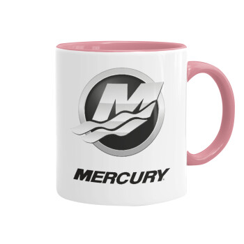 Mercury, Κούπα χρωματιστή ροζ, κεραμική, 330ml