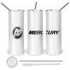 Tumbler stainless steel 600ml, with metal straw & cleaning brush