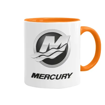 Mercury, Mug colored orange, ceramic, 330ml