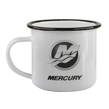 Mercury, Κούπα εμαγιέ με μαύρο χείλος 360ml