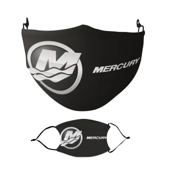 Mercury, Μάσκα υφασμάτινη Ενηλίκων πολλαπλών στρώσεων με υποδοχή φίλτρου
