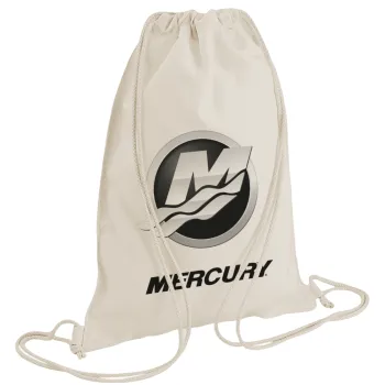 Mercury, Backpack bag GYMBAG natural (28x40cm)