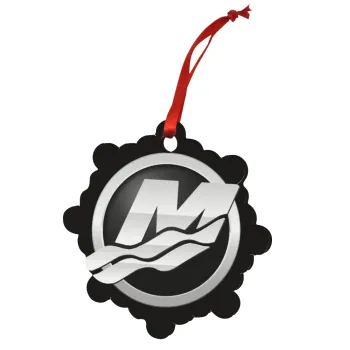 Mercury, Christmas ornament snowflake wooden 7.5cm