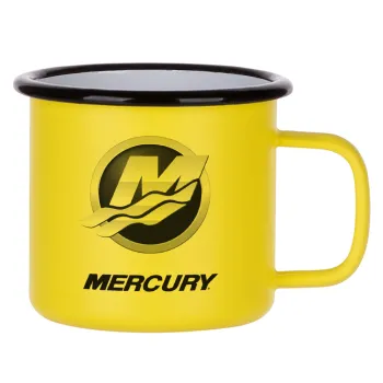 Mercury, Metallic enamel MATT Yellow cup 360ml