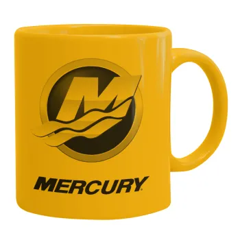 Mercury, Ceramic coffee mug yellow, 330ml