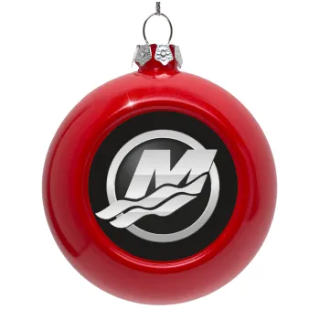 Mercury, Red Christmas tree ornament bauble 8cm
