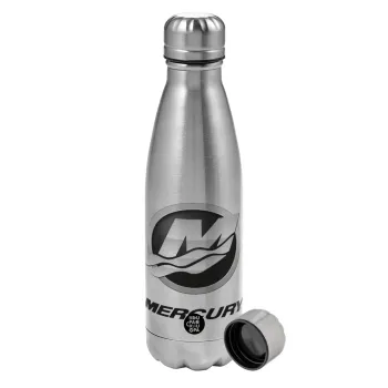Mercury, Metallic water bottle, stainless steel, 750ml
