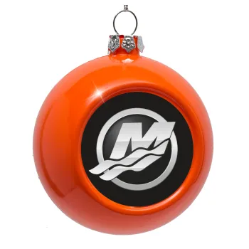 Mercury, Orange Christmas tree ornament bauble 8cm