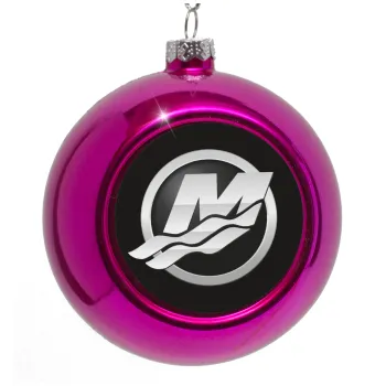 Mercury, Purple Christmas tree ornament bauble 8cm