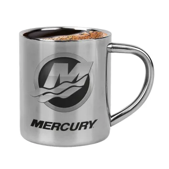 Mercury, Double-wall metal cup for espresso (220ml)