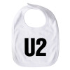 U2 , Σαλιάρα Βαμβακερή με Σκρατς μεγάλη (35x28cm)