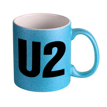 U2 , Κούπα Σιέλ Glitter που γυαλίζει, κεραμική, 330ml