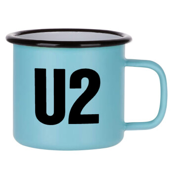 U2 , Κούπα Μεταλλική εμαγιέ ΜΑΤ σιέλ 360ml