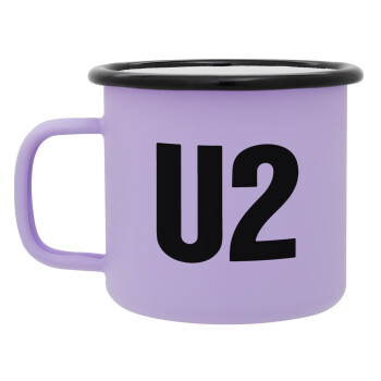 U2 , Κούπα Μεταλλική εμαγιέ ΜΑΤ Light Pastel Purple 360ml