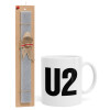U2 , Πασχαλινό Σετ, Κούπα κεραμική (330ml) & πασχαλινή λαμπάδα αρωματική πλακέ (30cm) (ΓΚΡΙ)