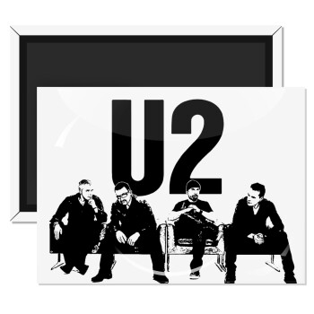 U2 , Ορθογώνιο μαγνητάκι ψυγείου διάστασης 9x6cm