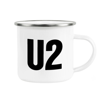 U2 , Κούπα Μεταλλική εμαγιέ λευκη 360ml