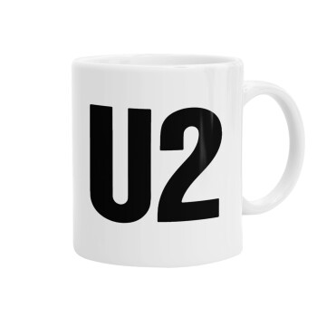 U2 , Ceramic coffee mug, 330ml (1pcs)