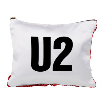 U2 , Τσαντάκι νεσεσέρ με πούλιες (Sequin) Κόκκινο