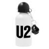 Metal water bottle, White, aluminum 500ml