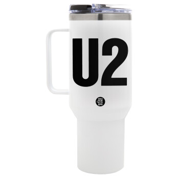 U2 , Mega Tumbler με καπάκι, διπλού τοιχώματος (θερμό) 1,2L