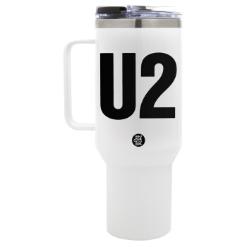 U2 , Mega Stainless steel Tumbler with lid, double wall 1,2L