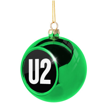 U2 , Χριστουγεννιάτικη μπάλα δένδρου Πράσινη 8cm