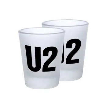 U2 , Σφηνοπότηρα γυάλινα 45ml του πάγου (2 τεμάχια)