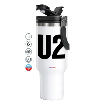 U2 , Mega Stainless steel Tumbler with lid, double wall 1,2L