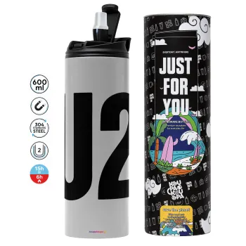 U2 , Tumbler stainless steel GREY 600ml