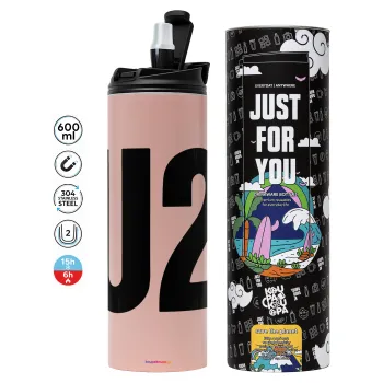 U2 , Tumbler stainless steel PINK 600ml
