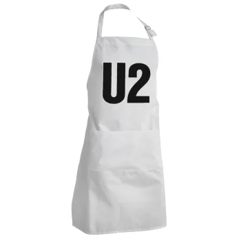 U2 , Adult Chef Apron (with sliders and 2 pockets)