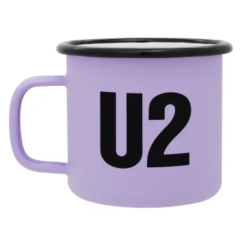U2 , Κούπα Μεταλλική εμαγιέ ΜΑΤ Light Pastel Purple 360ml