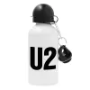 Metal water bottle, White, aluminum 500ml