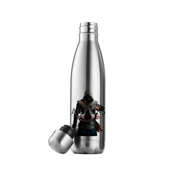 Assassin's Creed, Μεταλλικό παγούρι θερμός Inox (Stainless steel), διπλού τοιχώματος, 500ml