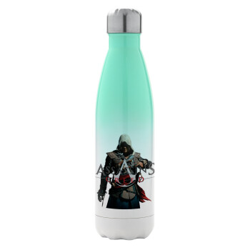 Assassin's Creed, Metal mug thermos Green/White (Stainless steel), double wall, 500ml