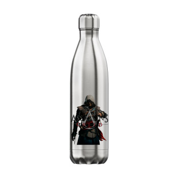 Assassin's Creed, Μεταλλικό παγούρι θερμός Inox (Stainless steel), διπλού τοιχώματος, 750ml