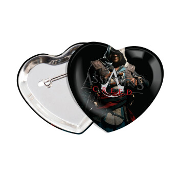 Assassin's Creed, Κονκάρδα παραμάνα καρδιά (57x52mm)