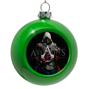 Assassin's Creed, Green Christmas tree ornament bauble 8cm