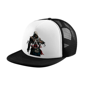 Assassin's Creed, Καπέλο Soft Trucker με Δίχτυ Black/White 