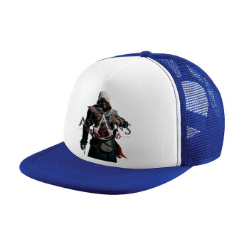 Assassin's Creed, Καπέλο Soft Trucker με Δίχτυ Blue/White 