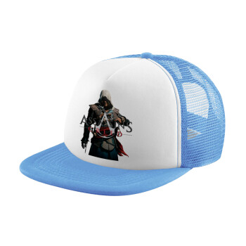 Assassin's Creed, Καπέλο Soft Trucker με Δίχτυ Γαλάζιο/Λευκό