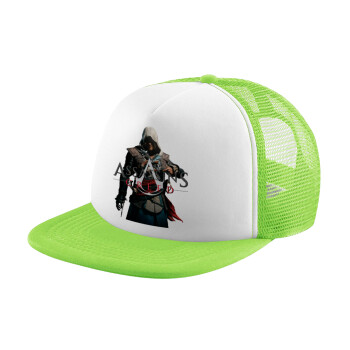 Assassin's Creed, Καπέλο Soft Trucker με Δίχτυ Πράσινο/Λευκό